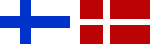 Finland and Denmark Flags